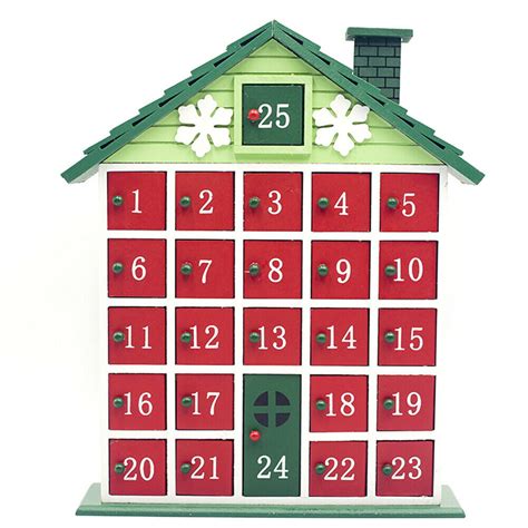 Wooden Countdown To Christmas Calendar
